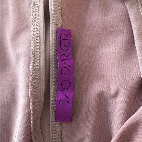 pink satin choker blouse size medium - Picture 6 of 6